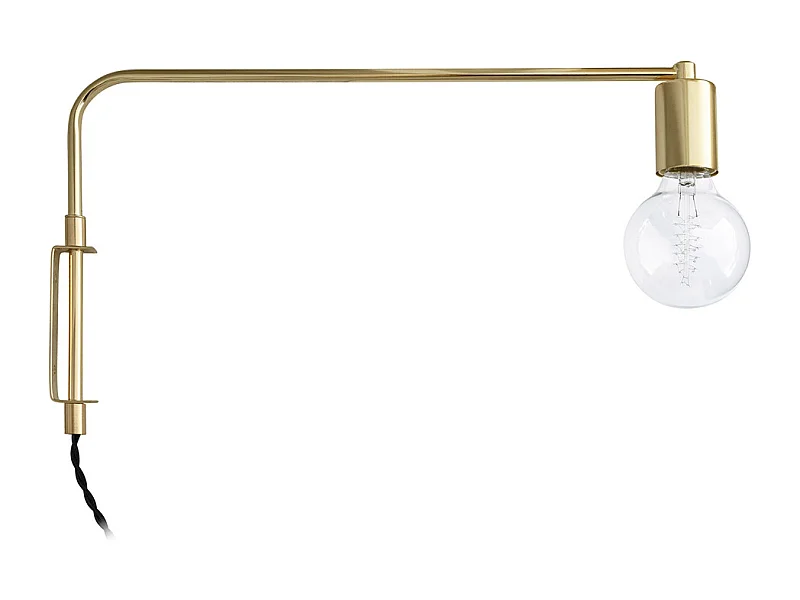 Lámpara Aplique de Pared - Tubo Dorado - Siena