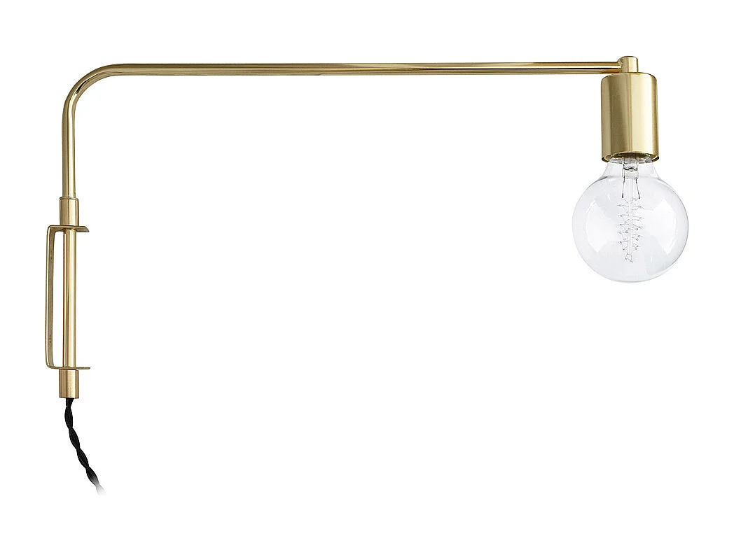 Lámpara Aplique de Pared - Tubo Dorado - Siena