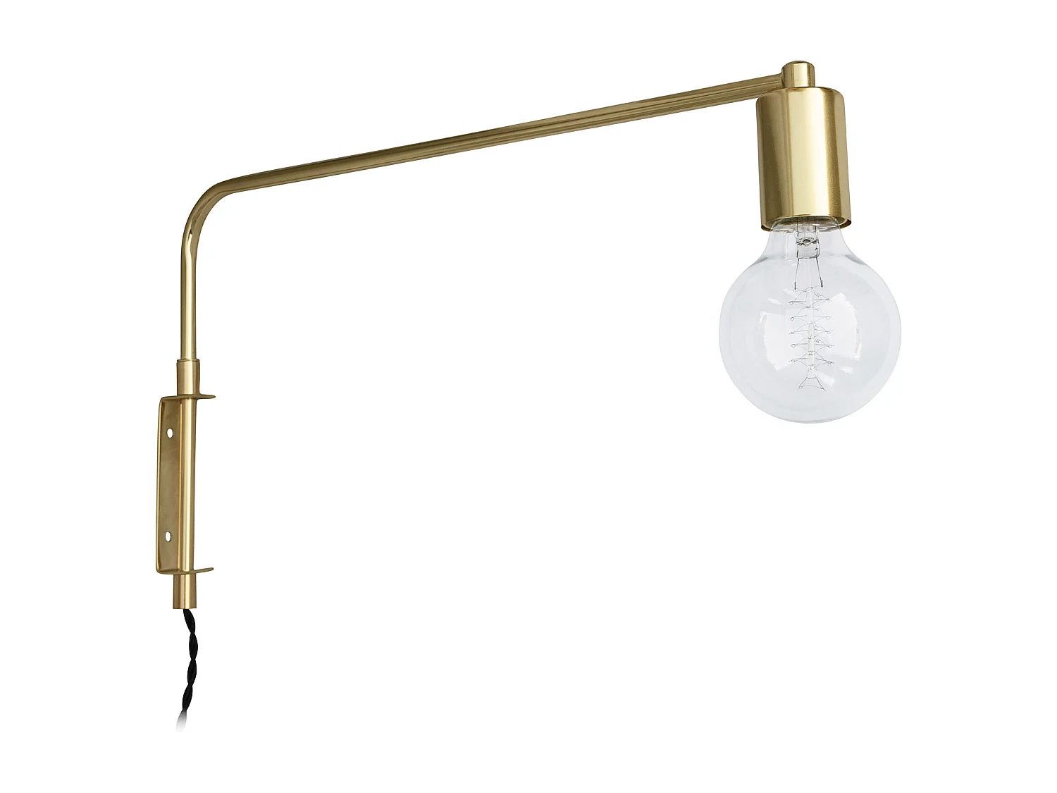 Lámpara Aplique de Pared - Tubo Dorado - Siena