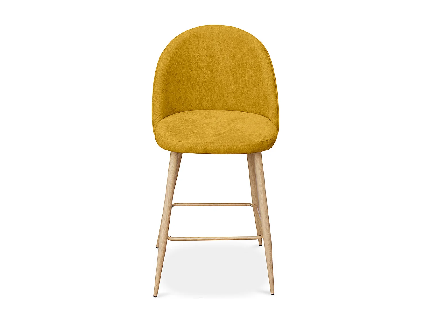 Gepolsterter Hocker aus Stoff - skandinavisches Design - 66cm - Evelyne