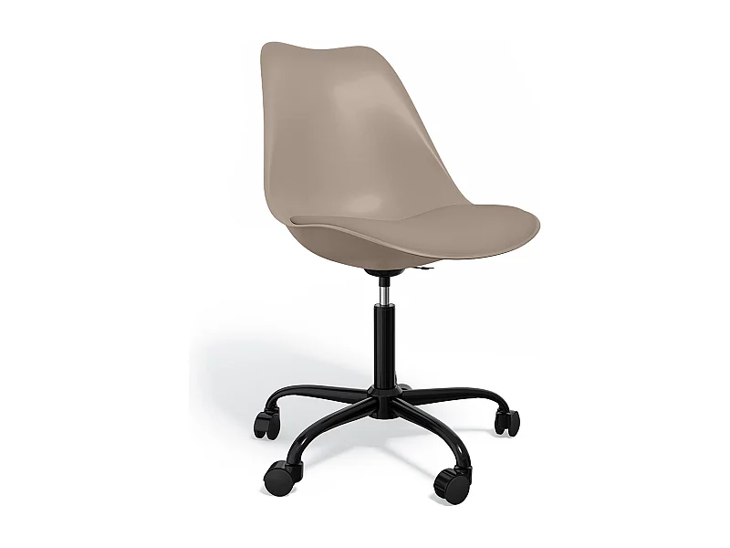 Silla De Oficina con Ruedas- Silla De Escritorio Giratoria - Tulip Estructura Negra