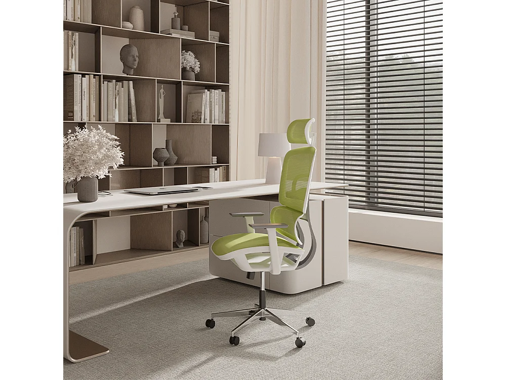 Silla de Oficina Ergonomica con Ruedas y Reposabrazos - Keys