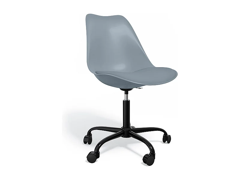 Silla De Oficina con Ruedas- Silla De Escritorio Giratoria - Tulip Estructura Negra