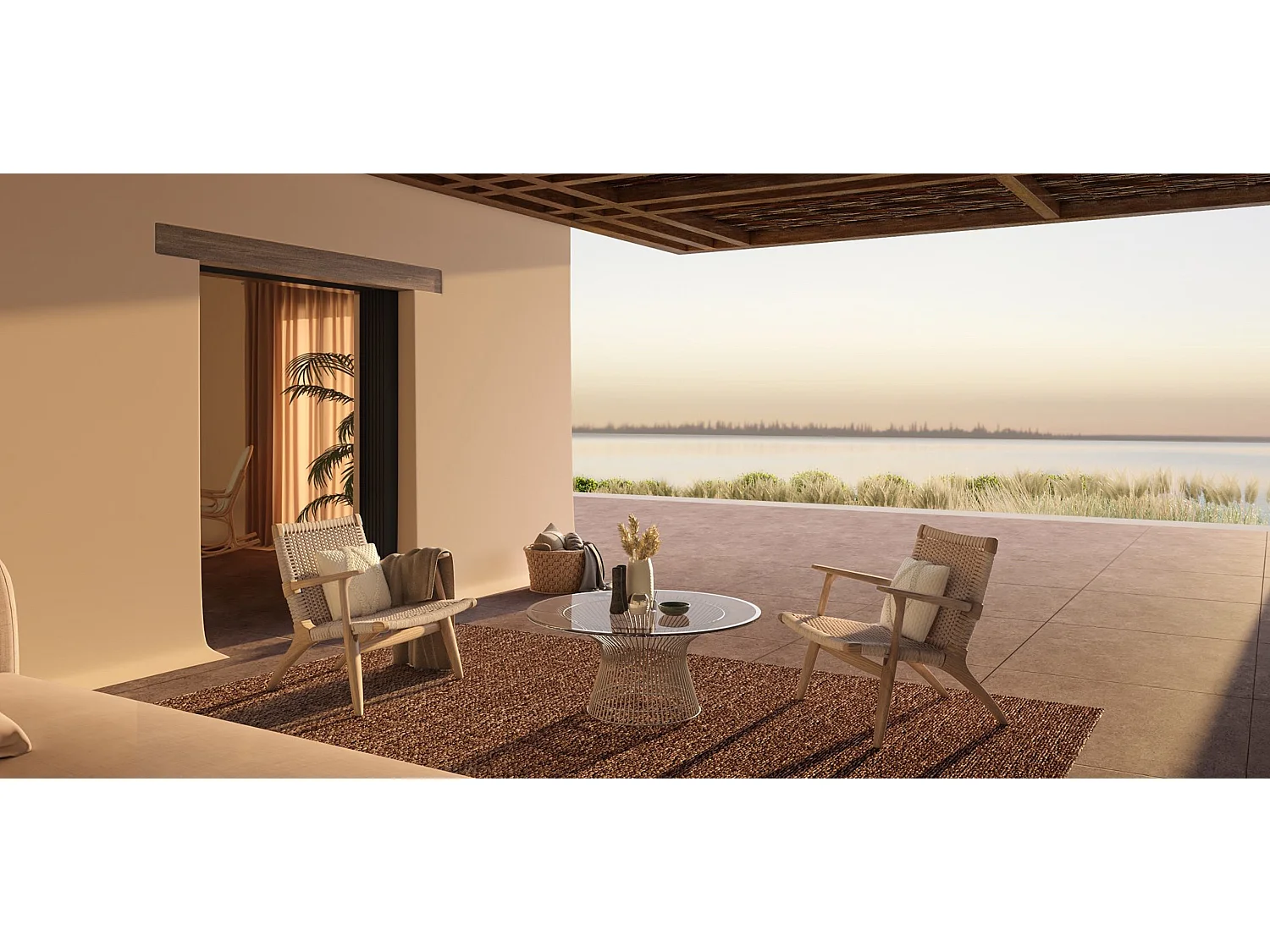 Table basse ronde - Design en verre - Barrel Acier