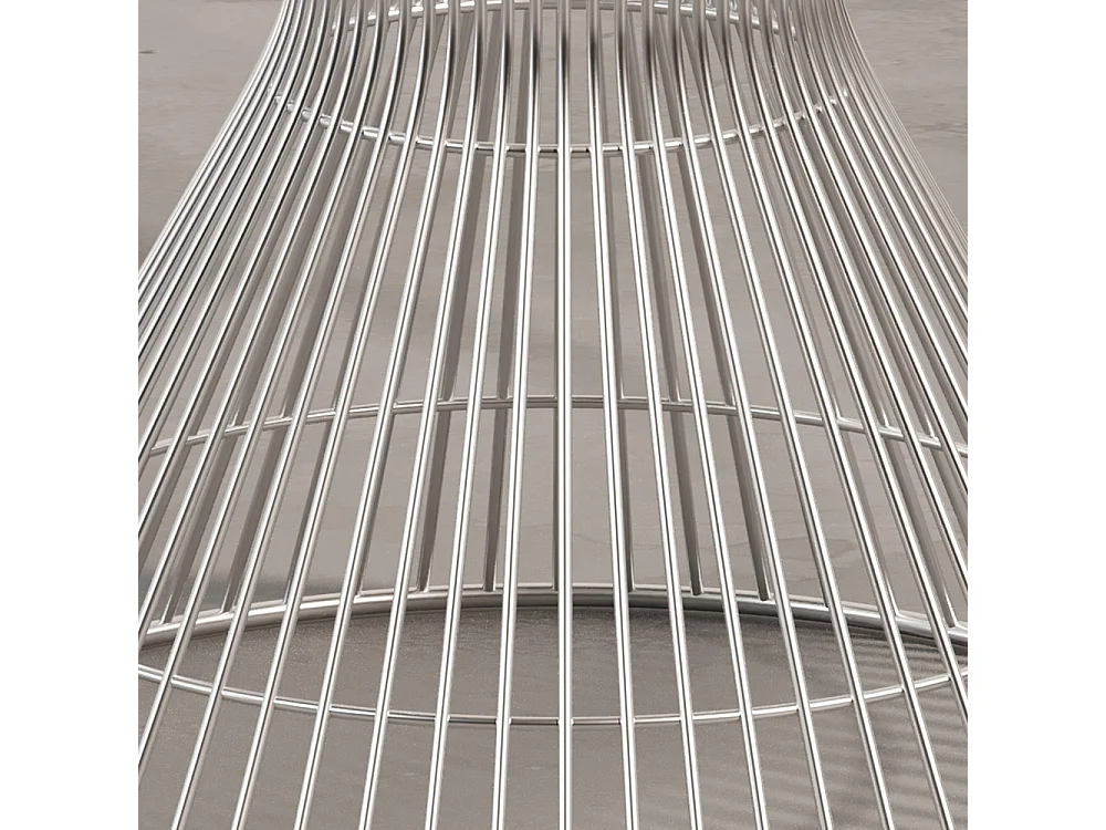 Table basse ronde - Design en verre - Barrel Acier