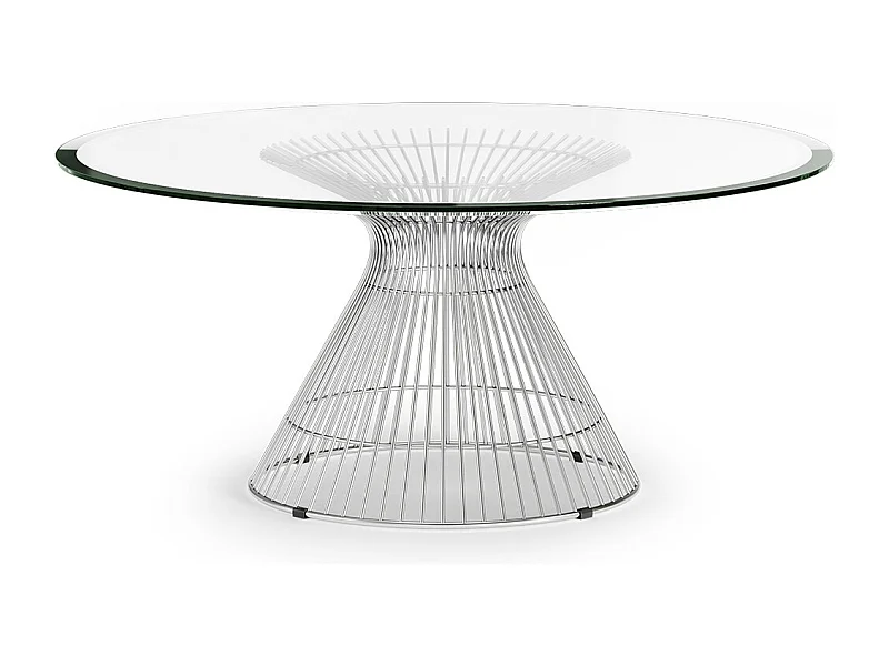 Mesa de Centro Rendonda - Diseño Cristal - Barrel