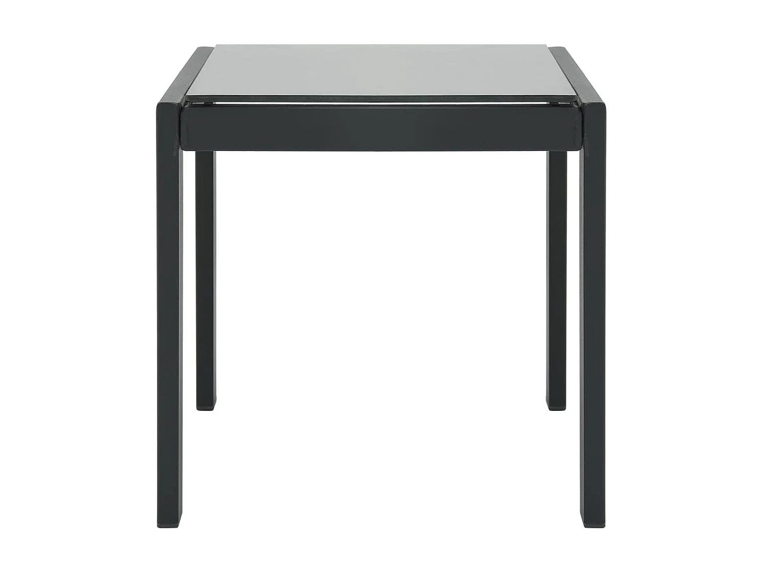 Chaises longues lot de 2 avec table Textilène et acier