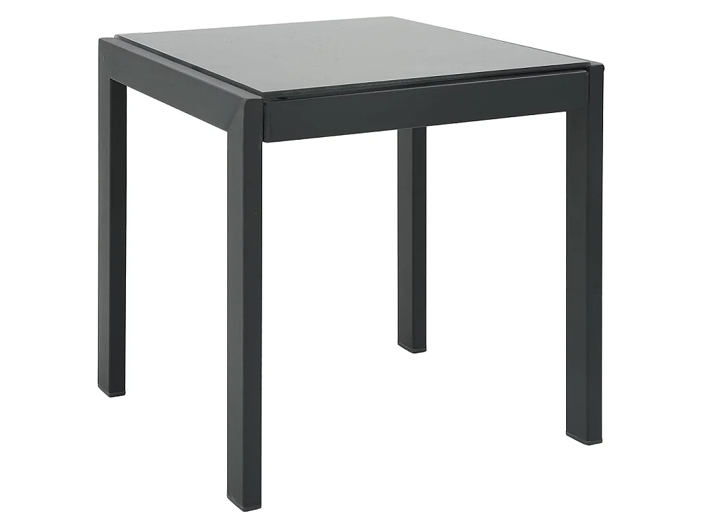 Sonnenliegen 2 Stk. mit Tisch Textilene und Stahl
