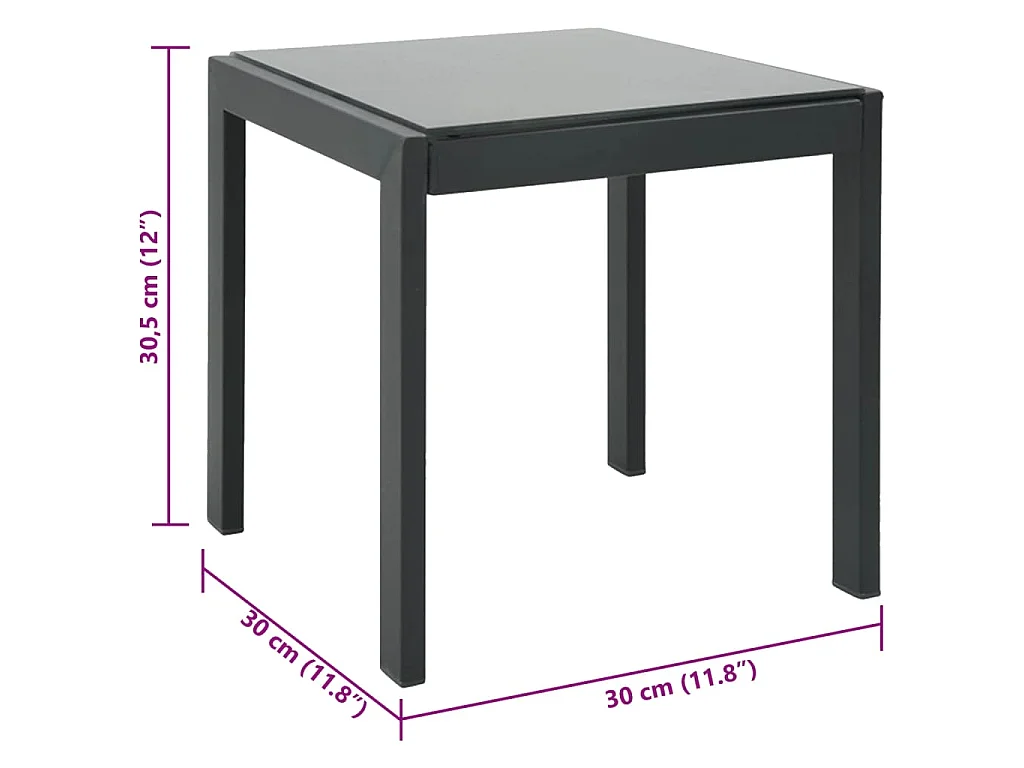 Sonnenliegen 2 Stk. mit Tisch Textilene und Stahl