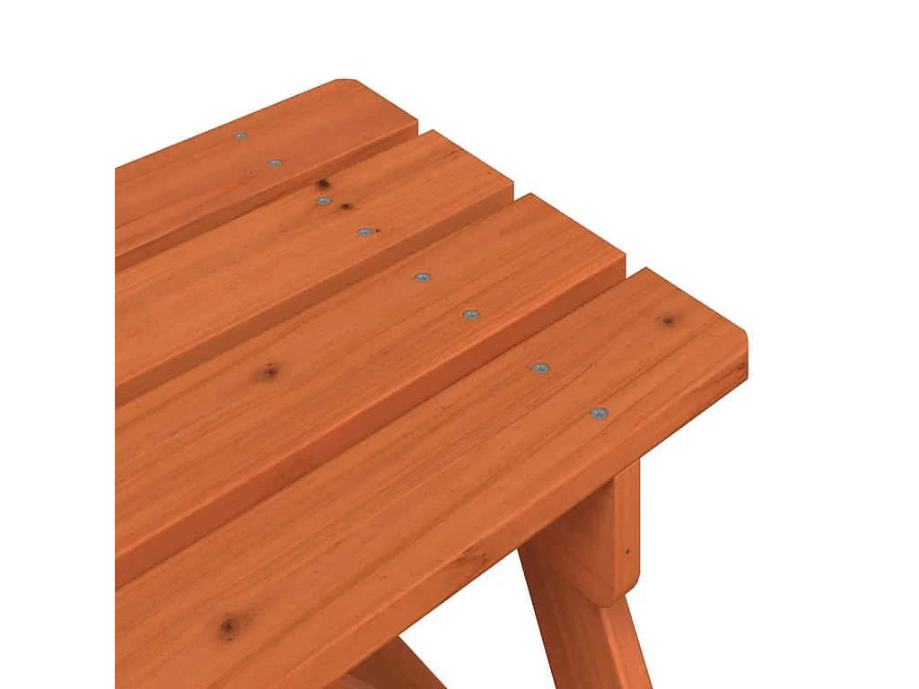 Table de pique-nique pour 4 enfants avec parasol bois de sapin