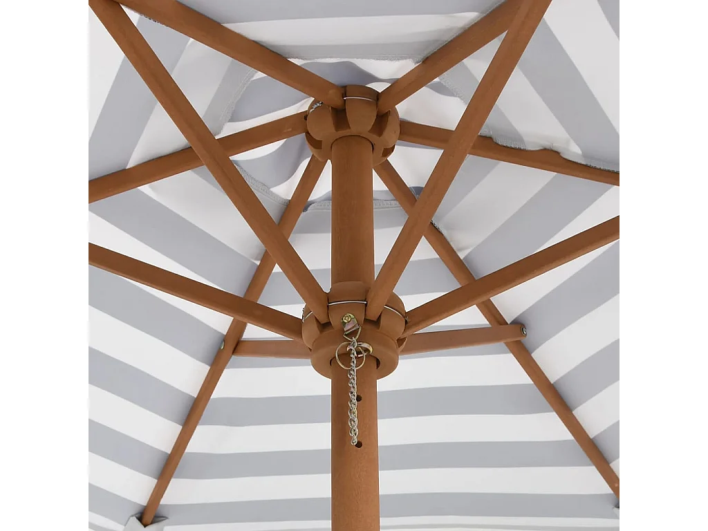 Table de pique-nique pour 4 enfants avec parasol rond sapin