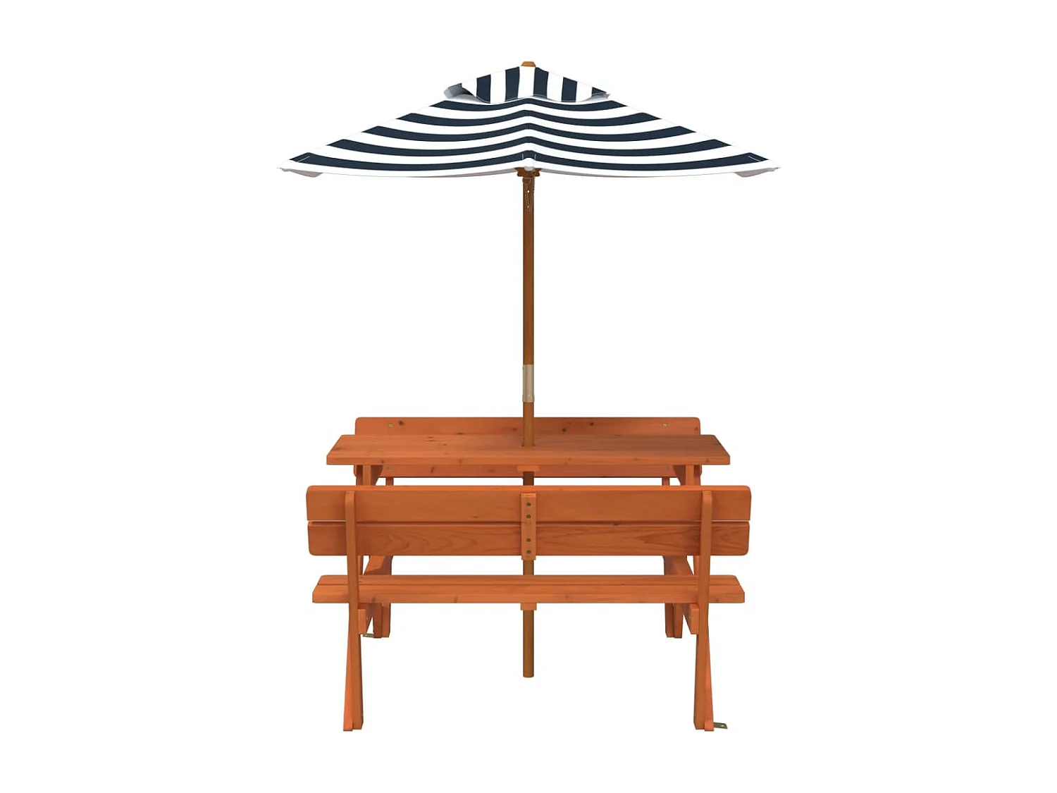 Table de pique-nique pour 4 enfants avec parasol bois de sapin