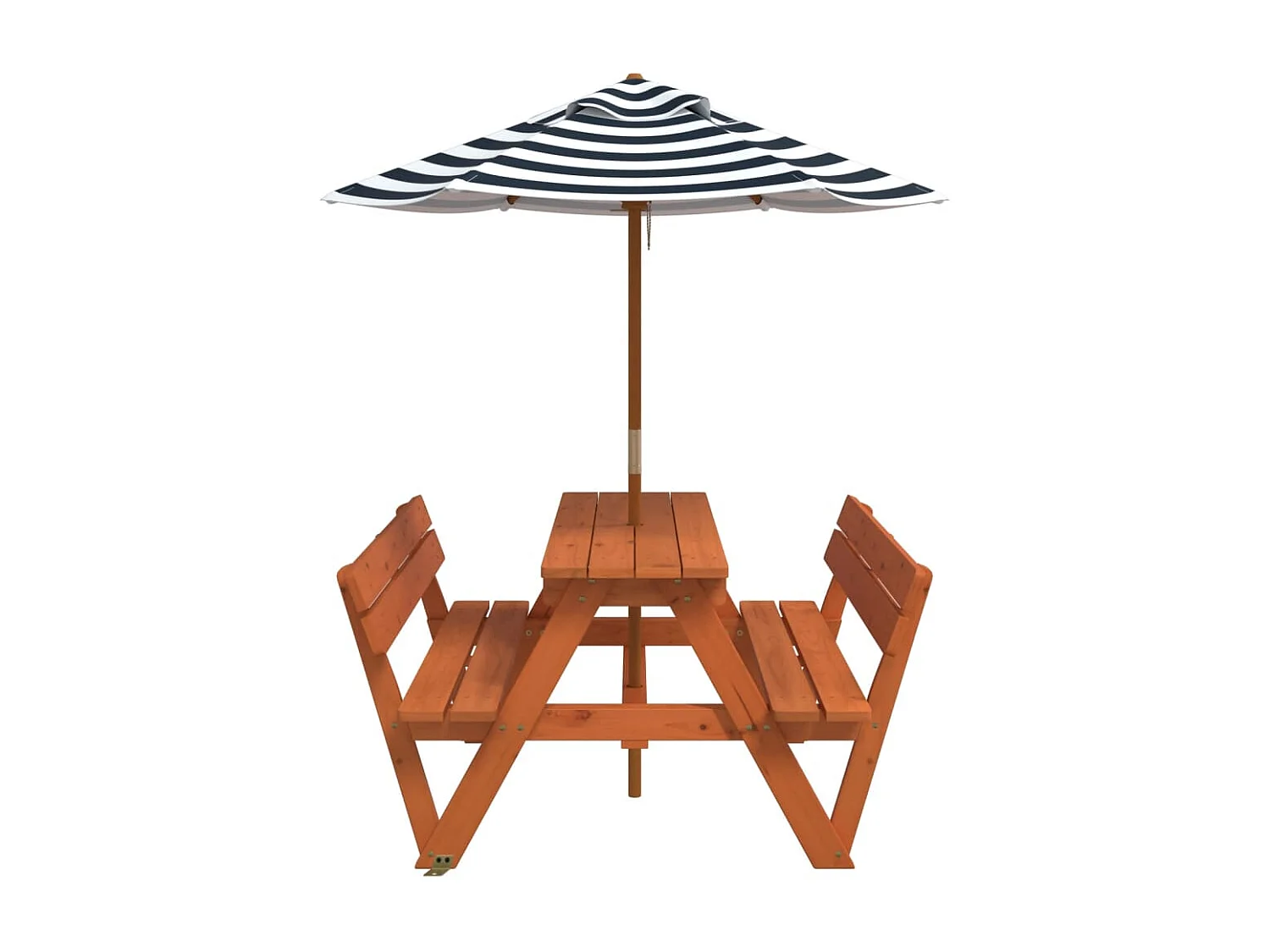 Table de pique-nique pour 4 enfants avec parasol bois de sapin