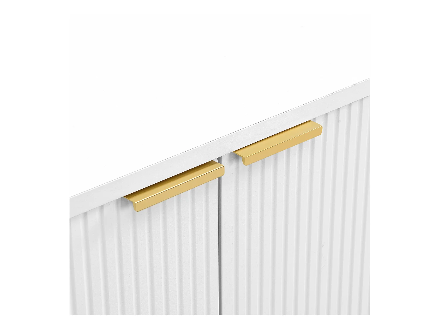 Aparador moderno - 2 puertas y 3 cajones - Blanco