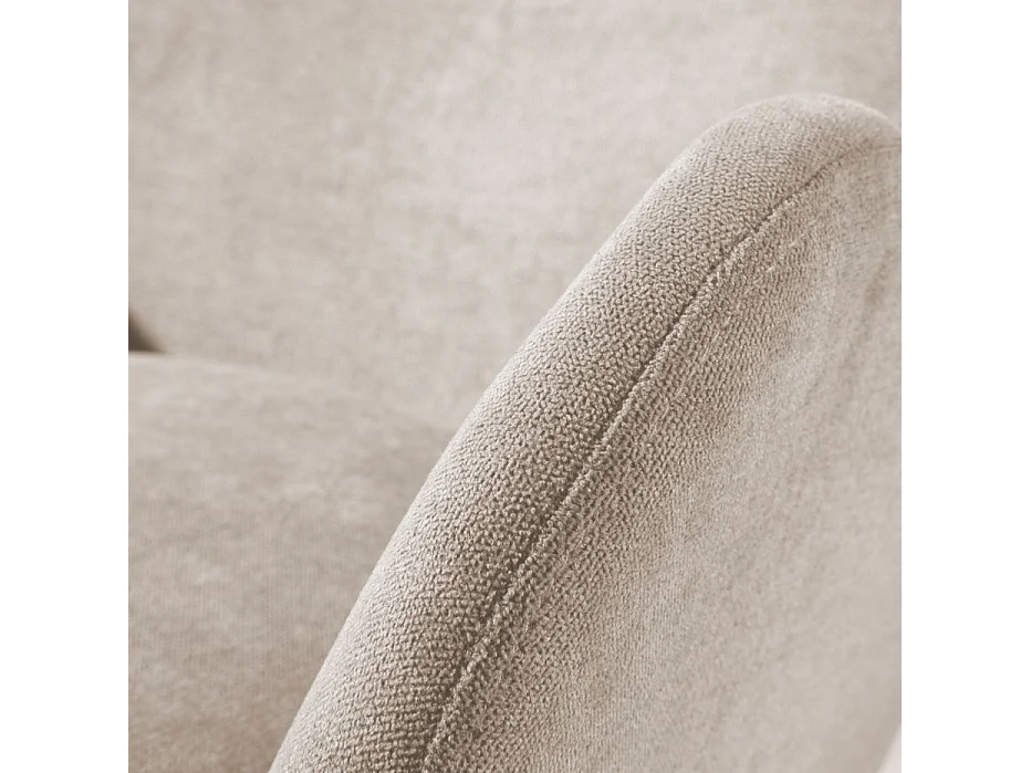 Fauteuil effet bois Beige 75x100