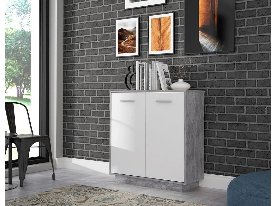 Sideboard Antuza/Weiss&Grau