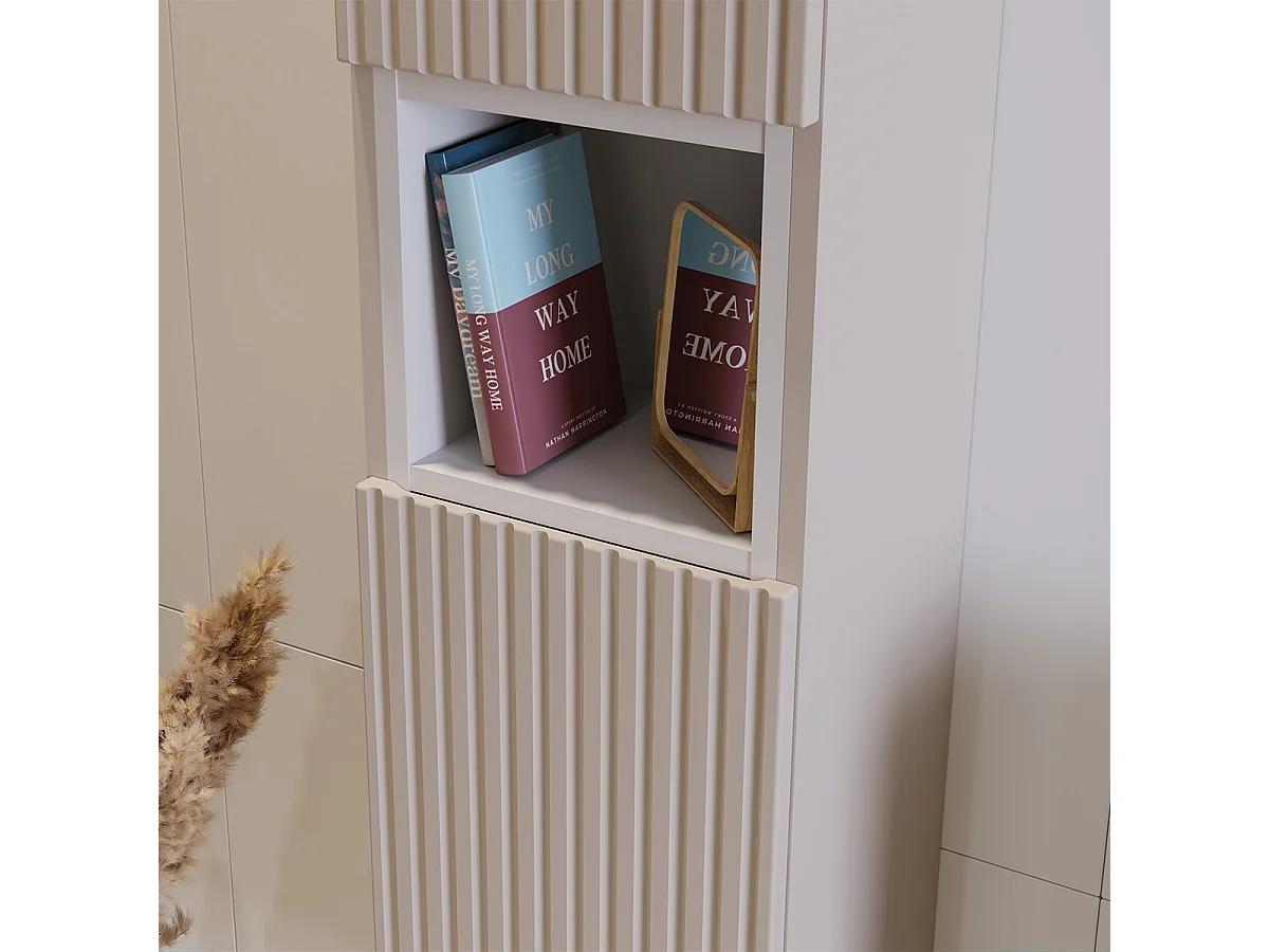 Set di mobili da bagno doppio lavabo Riva cachemire 160cm