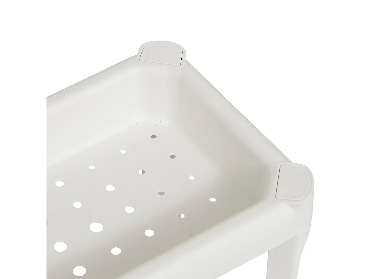 Desserte Salle de Bain "3 Niveaux" 70cm Blanc