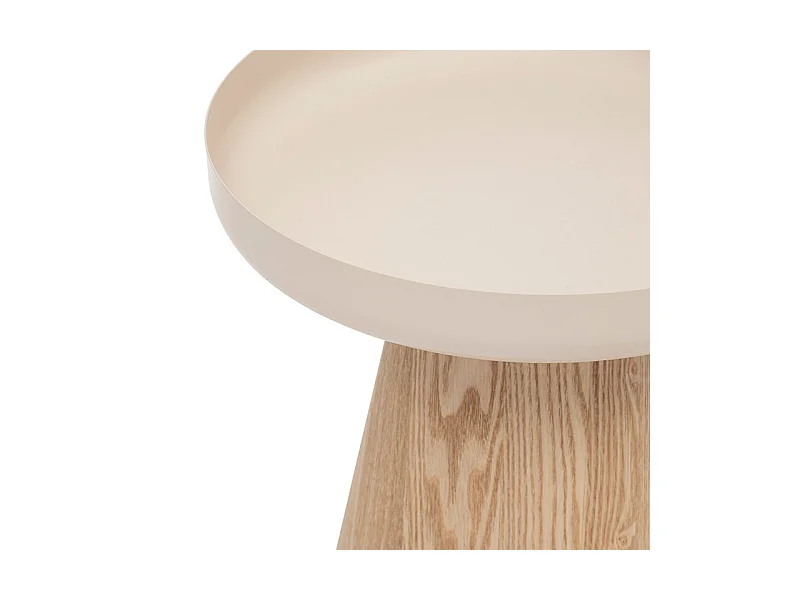 Table d'Appoint Design "Hercyna" 41cm Beige
