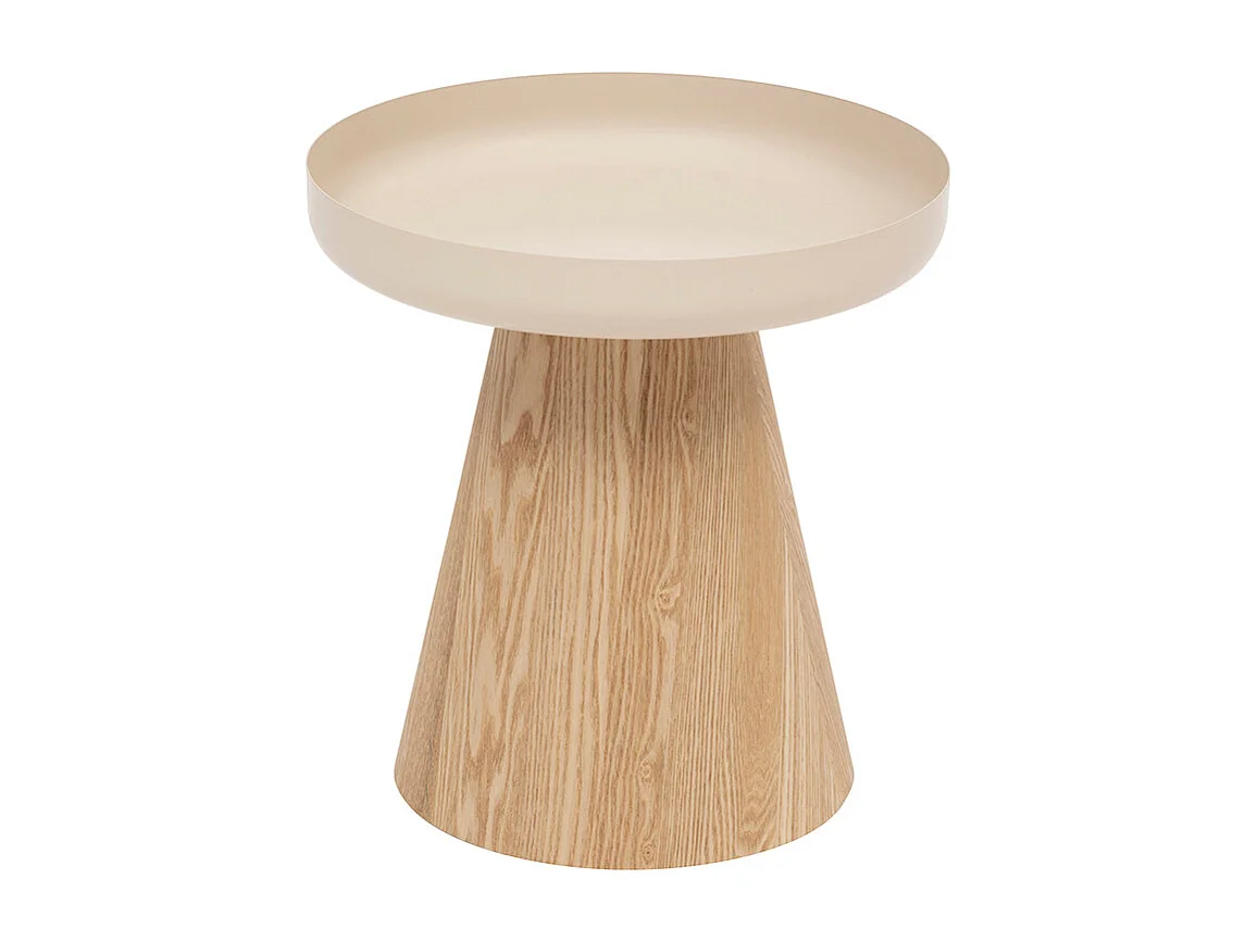 Table d'Appoint Design "Hercyna" 41cm Beige