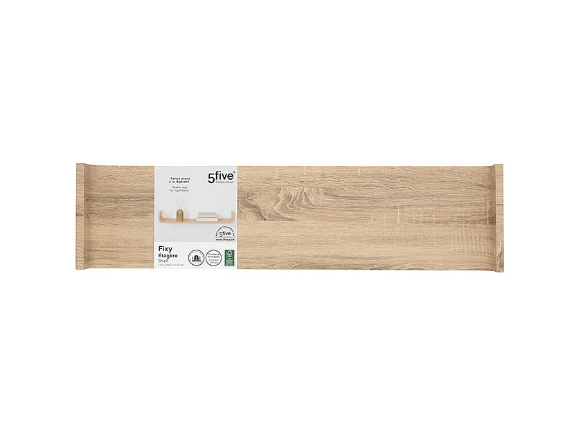 Etagère murale courbée Fixy 80 cm naturel 5five