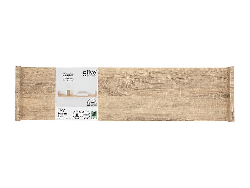 Etagère murale courbée Fixy 80 cm naturel 5five