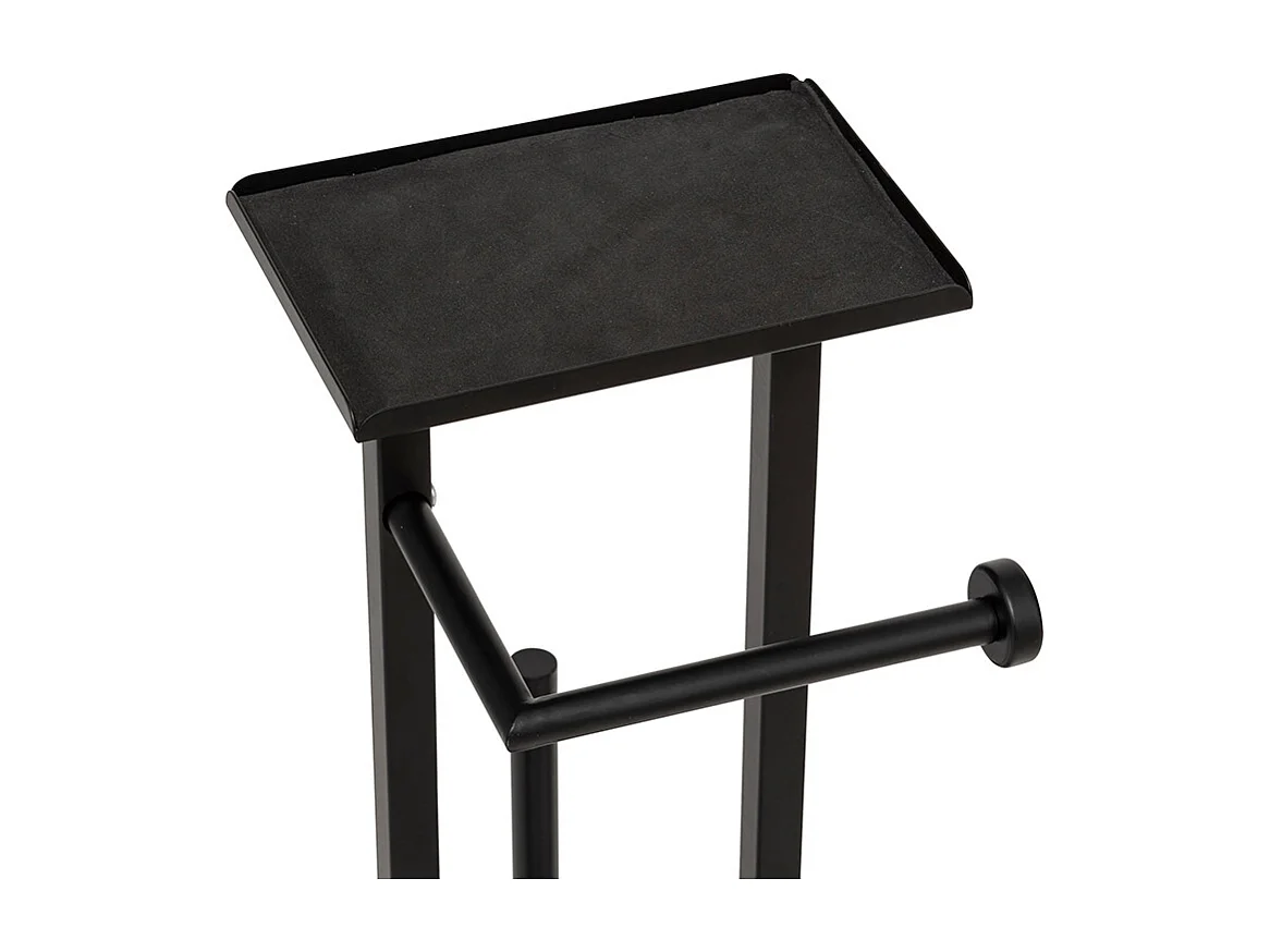 Dérouleur Papier WC en Métal "Glass" 61cm Noir