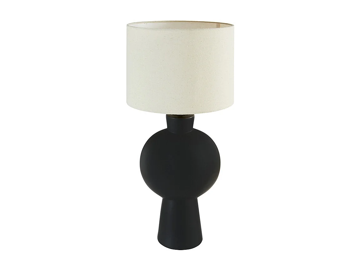Lampe à Poser en Céramique "Yulia" 59cm Noir