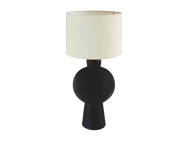 Lampe à Poser en Céramique "Yulia" 59cm Noir