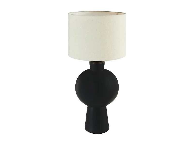 Lampe à Poser en Céramique "Yulia" 59cm Noir