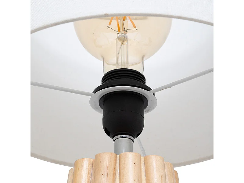 Lampe à Poser en Bois "Adon" 53cm Naturel