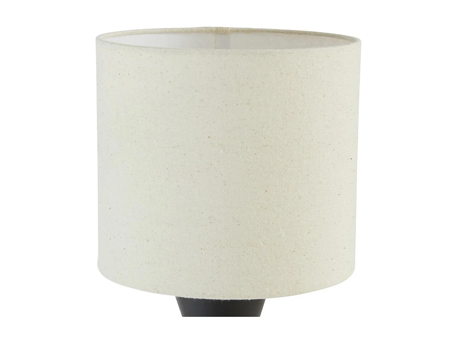 Lámpara de mesa de cerámica negra