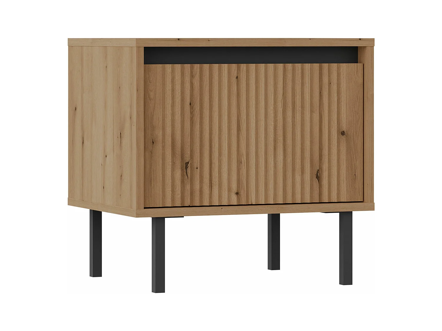 Table de chevet 1 tiroir - 52 cm - chêne evoke - OSAKA