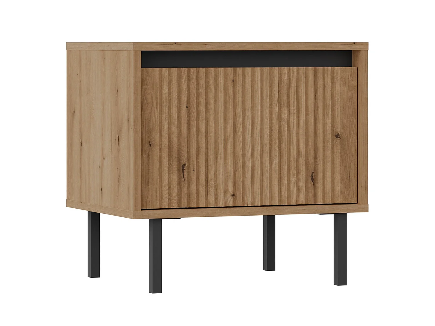 Table de chevet 1 tiroir - 52 cm - chêne evoke - OSAKA