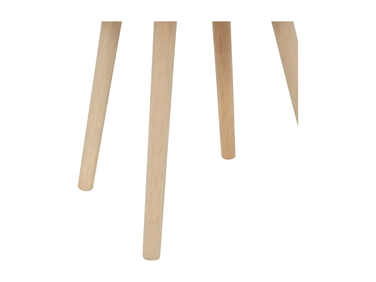 Table d'appoint Table de chevet 2 portes effet lattes Beige crème  H 54 cm