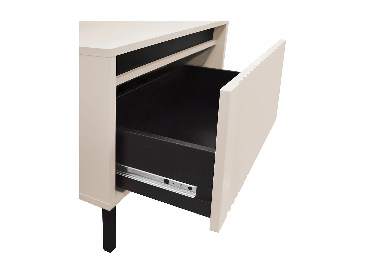 Nachttisch mit Schublade - Sandbeige - 52 cm - OSAKA