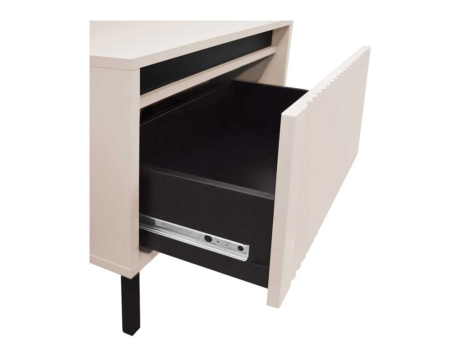 Table de chevet 1 tiroir - 52 cm - beige - OSAKA