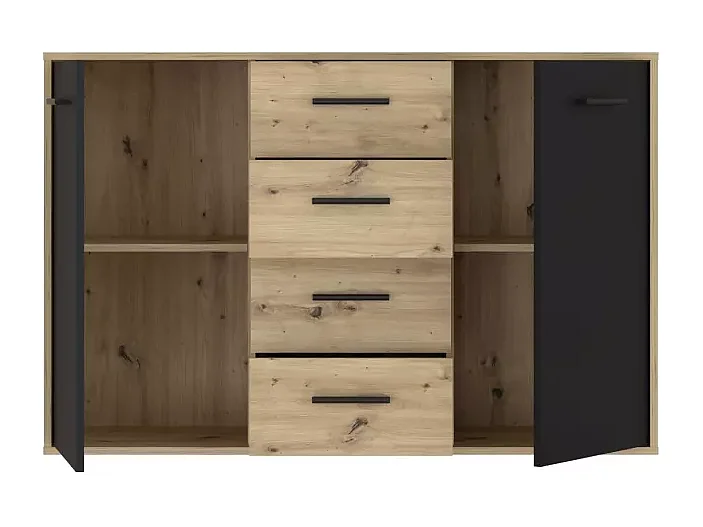 Sideboard Antuza/Braun&Schwarz