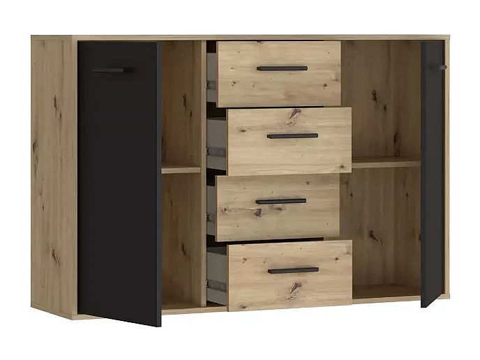 Sideboard Antuza/Braun&Schwarz