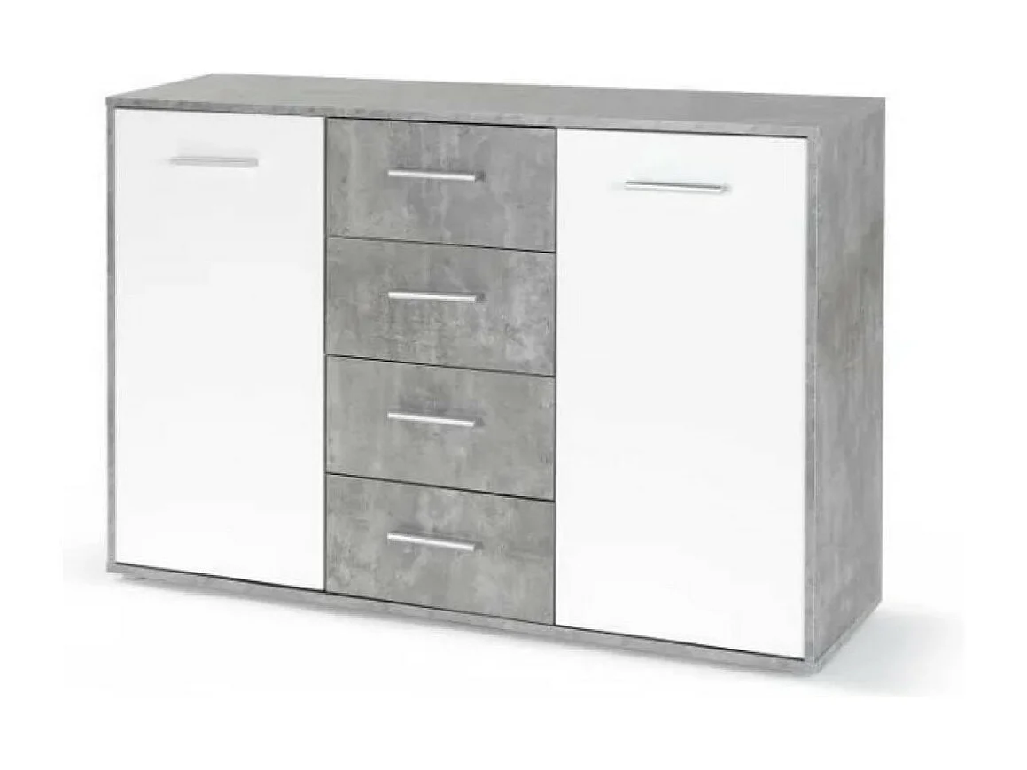 Sideboard Antuza/Weiss&Grau