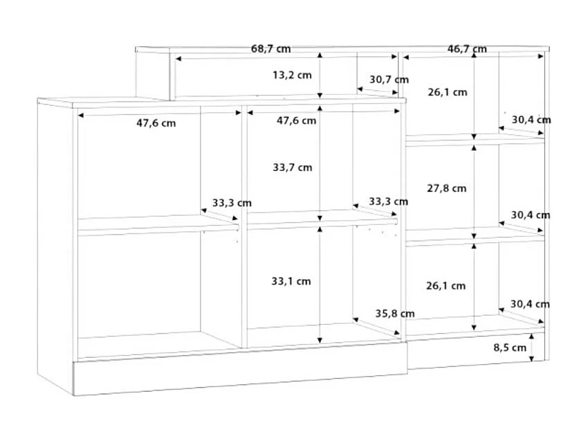 Sideboard Bodil/Weiss&Braun