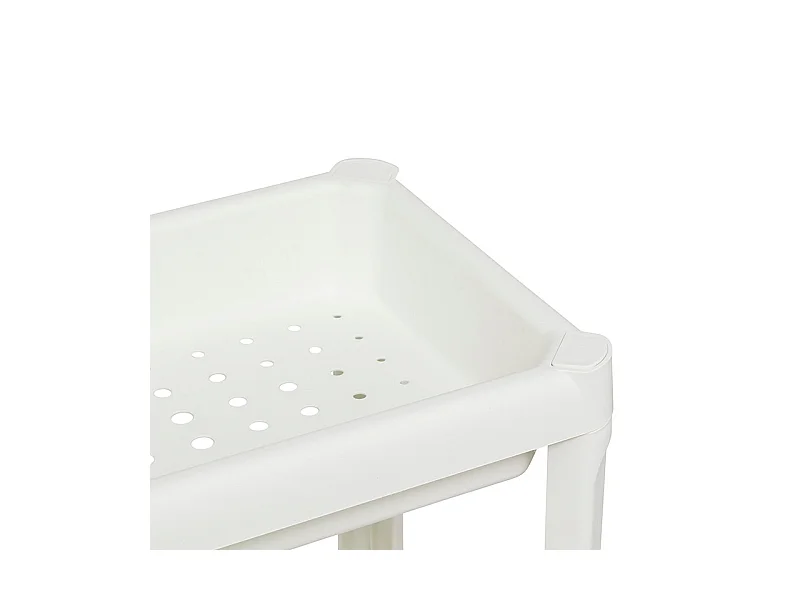 Desserte Salle de Bain "4 Niveaux" 100cm Blanc