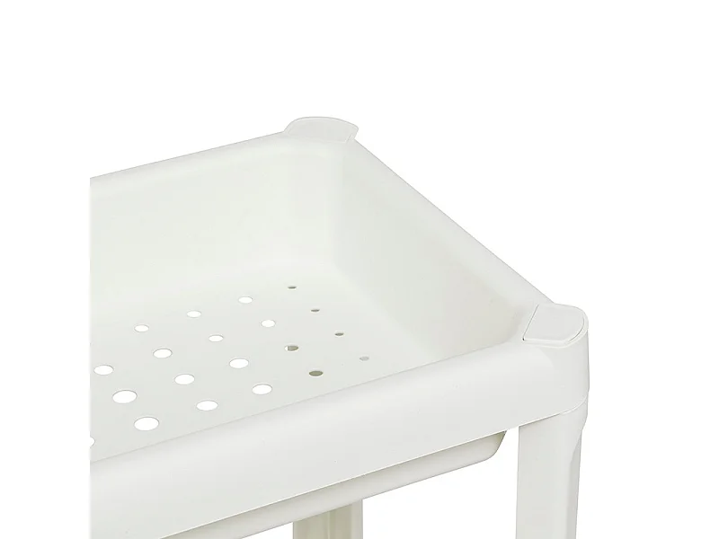 Desserte Salle de Bain "4 Niveaux" 100cm Blanc