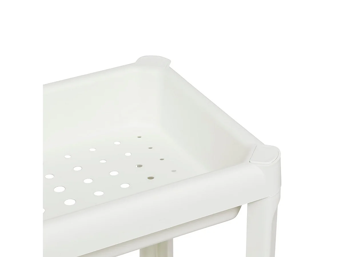 Desserte Salle de Bain "4 Niveaux" 100cm Blanc