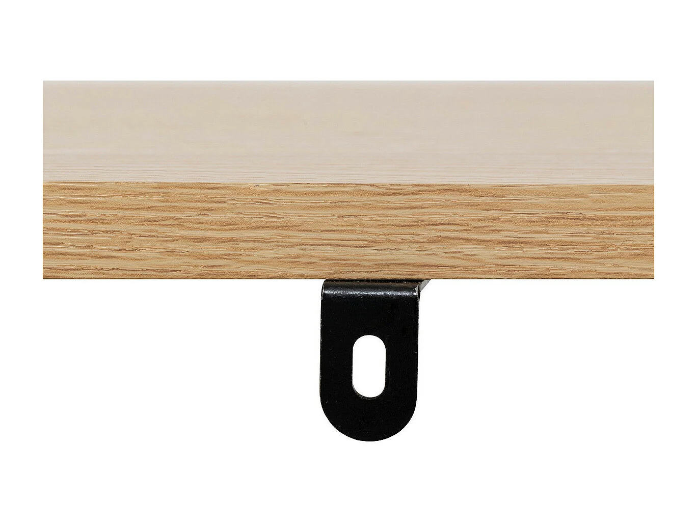 Meuble Etagère en bois et acier 4 niveaux Beige H 110 cm