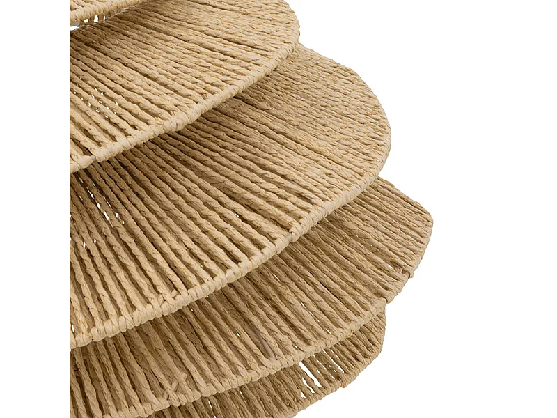 Lampe Suspension Design Corde "Ozan" 54cm Naturel