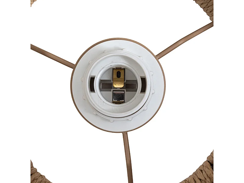 Lampe Suspension Design Corde "Ozan" 54cm Naturel