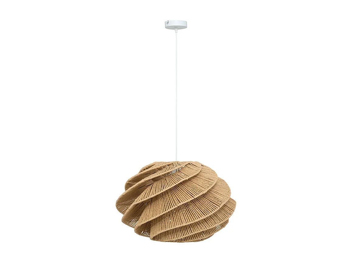 Lampe Suspension Design Corde "Ozan" 54cm Naturel