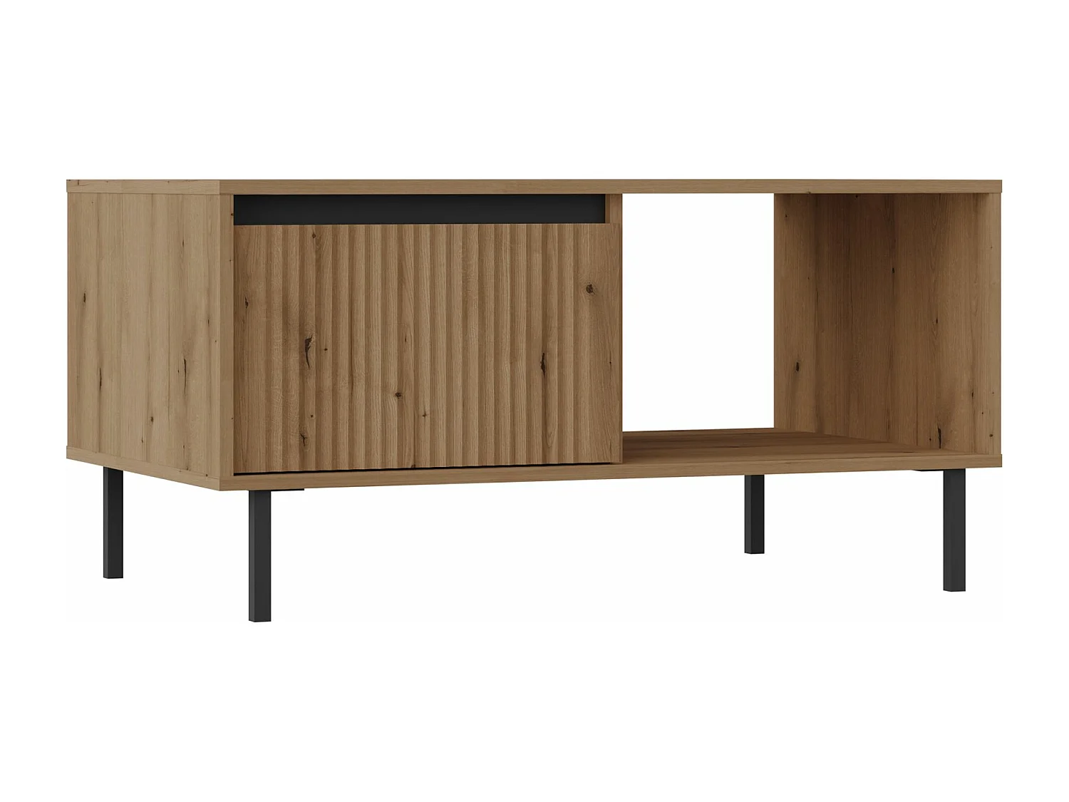 Couchtisch mit 2 Schubladen - Eichenholzoptik Evoke - 100 cm - OSAKA