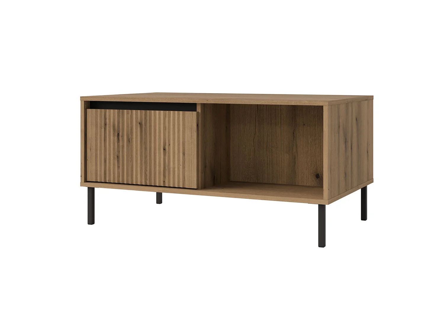 Couchtisch mit 2 Schubladen - Eichenholzoptik Evoke - 100 cm - OSAKA
